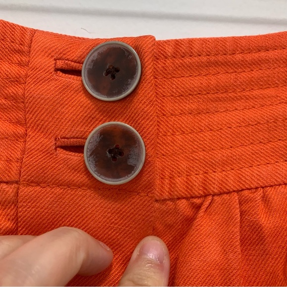 J Crew Factory Orange Skirt Size 2 - Picture 6 of 12